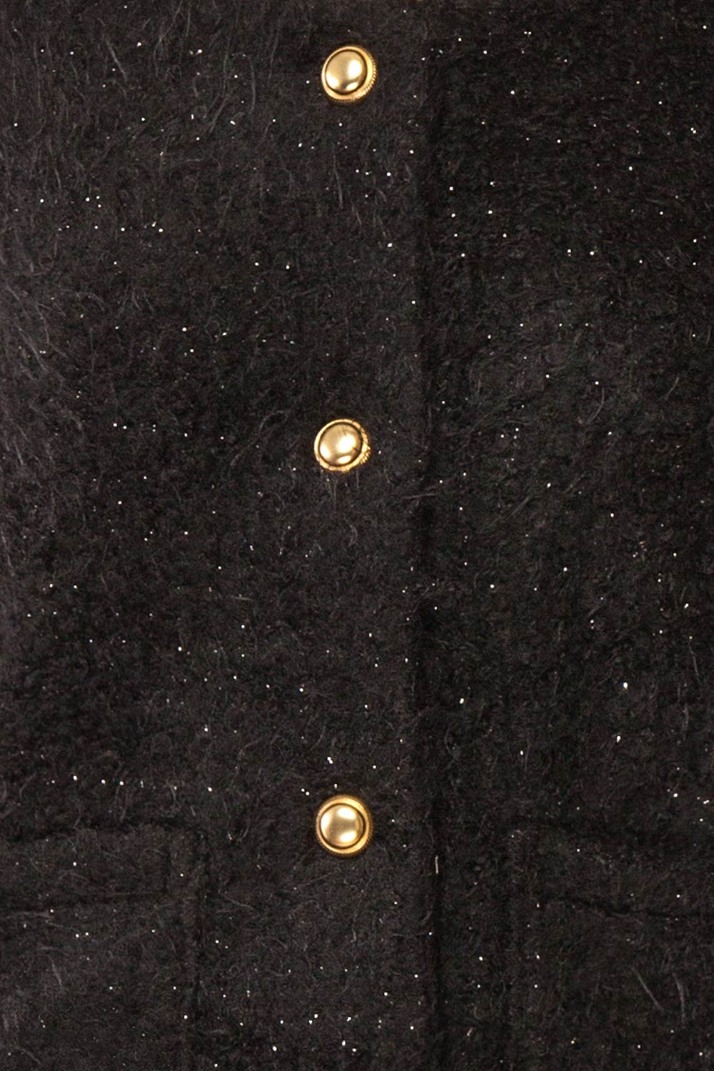 Avalee Black | Fuzzy Knit Cardigan w/ Pockets
