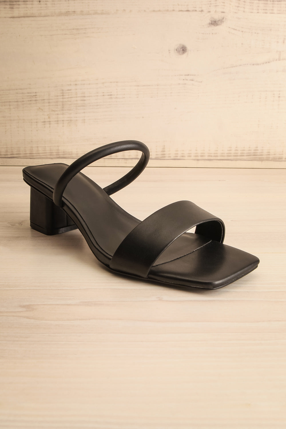 Aylmer | Black Strappy Heeled Sandals