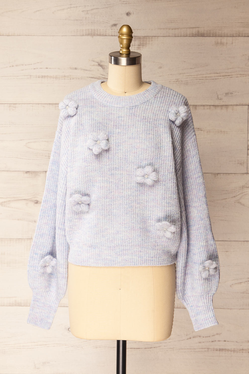 Belluno | Lavender 3D Floral Sweater