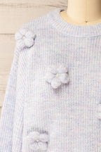 Belluno | Lavender 3D Floral Sweater