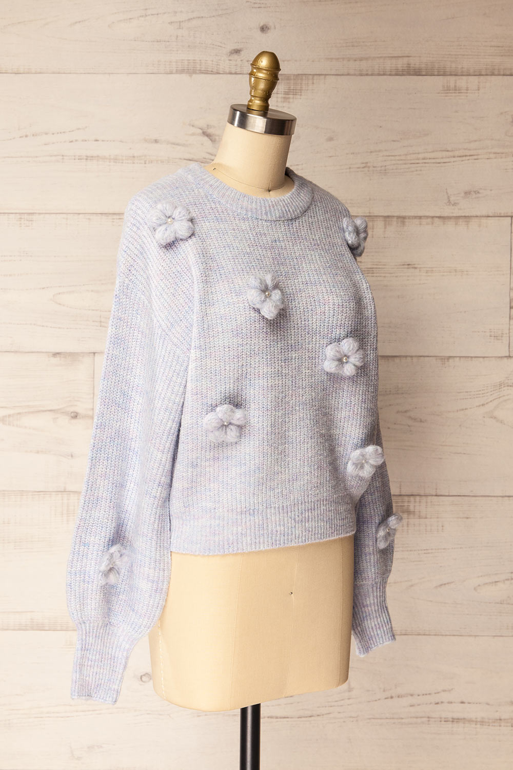 Belluno | Lavender 3D Floral Sweater