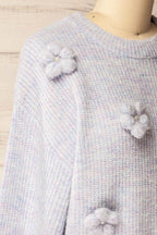 Belluno | Lavender 3D Floral Sweater