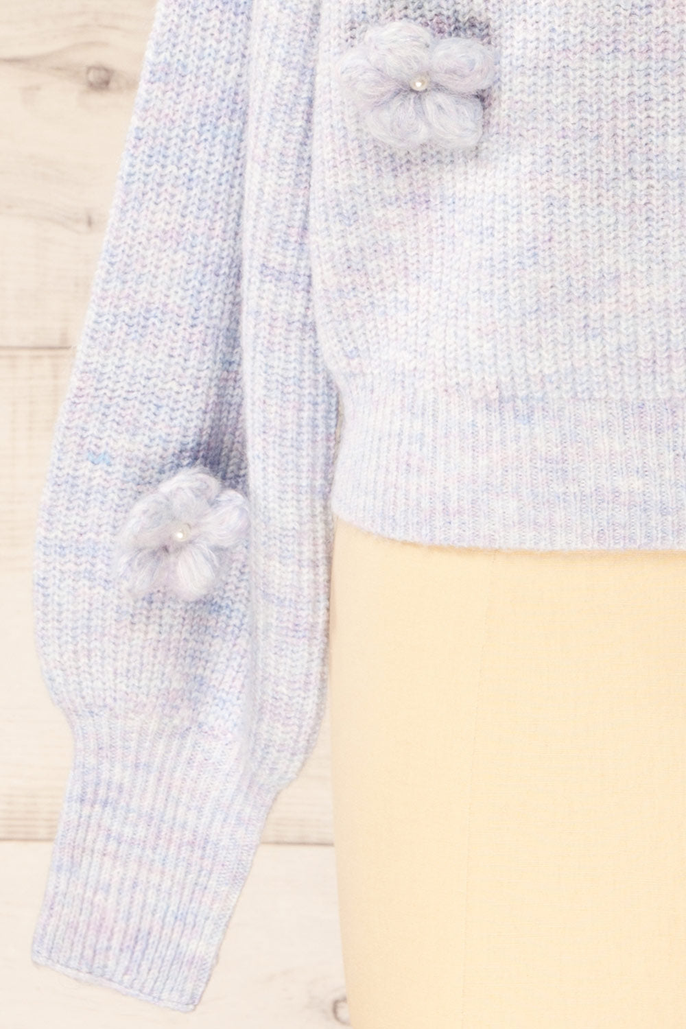 Belluno | Lavender 3D Floral Sweater