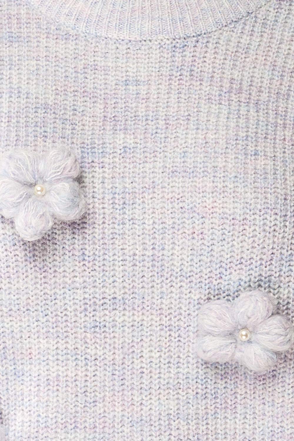 Belluno | Lavender 3D Floral Sweater
