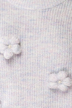 Belluno | Lavender 3D Floral Sweater