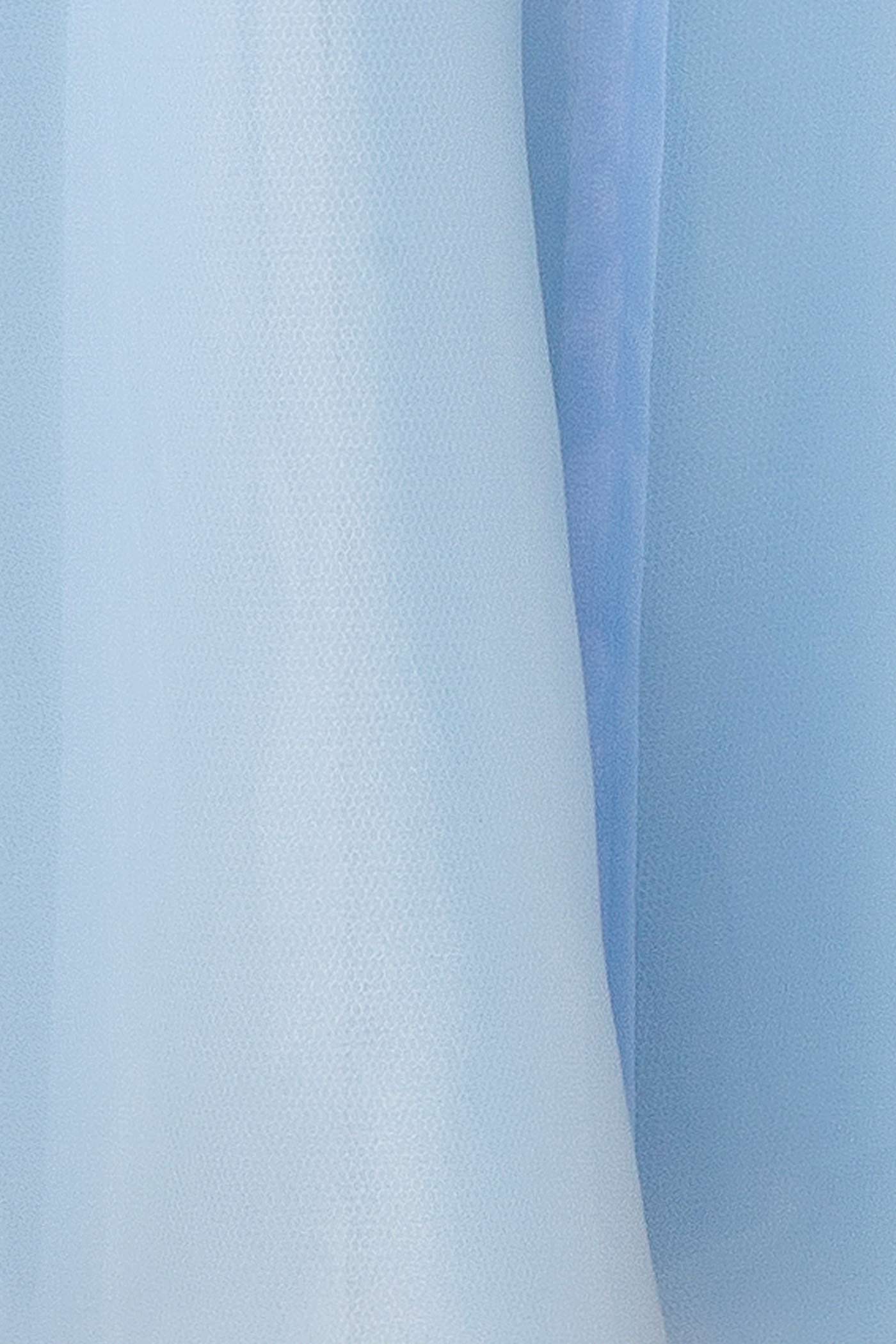 Berthia | Light Blue Corset Organza Midi Dress