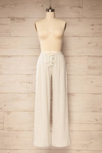 Bhandara | Grey Thermal Wide Leg Pants
