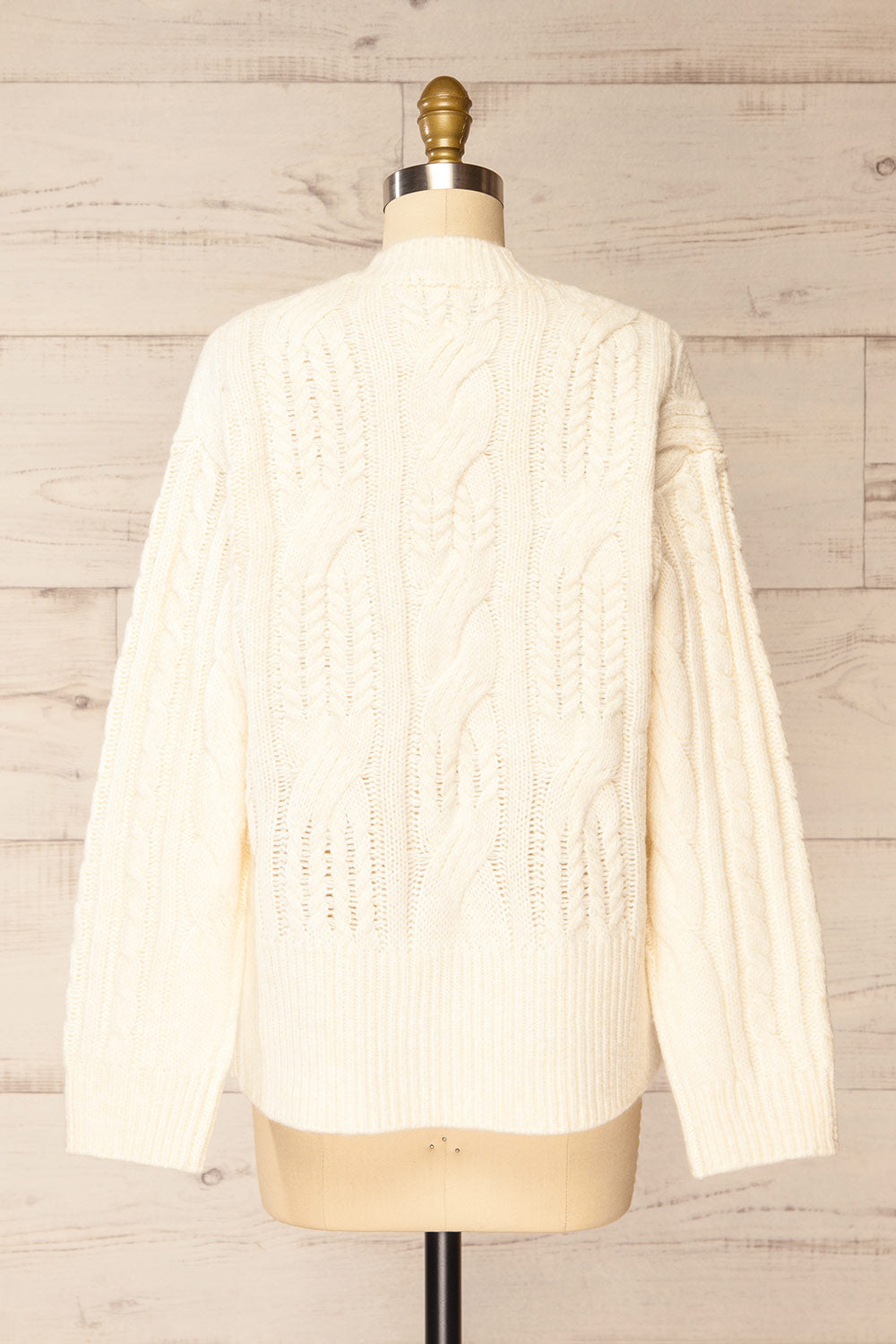 Boston | Ivory Cable Knit Sweater