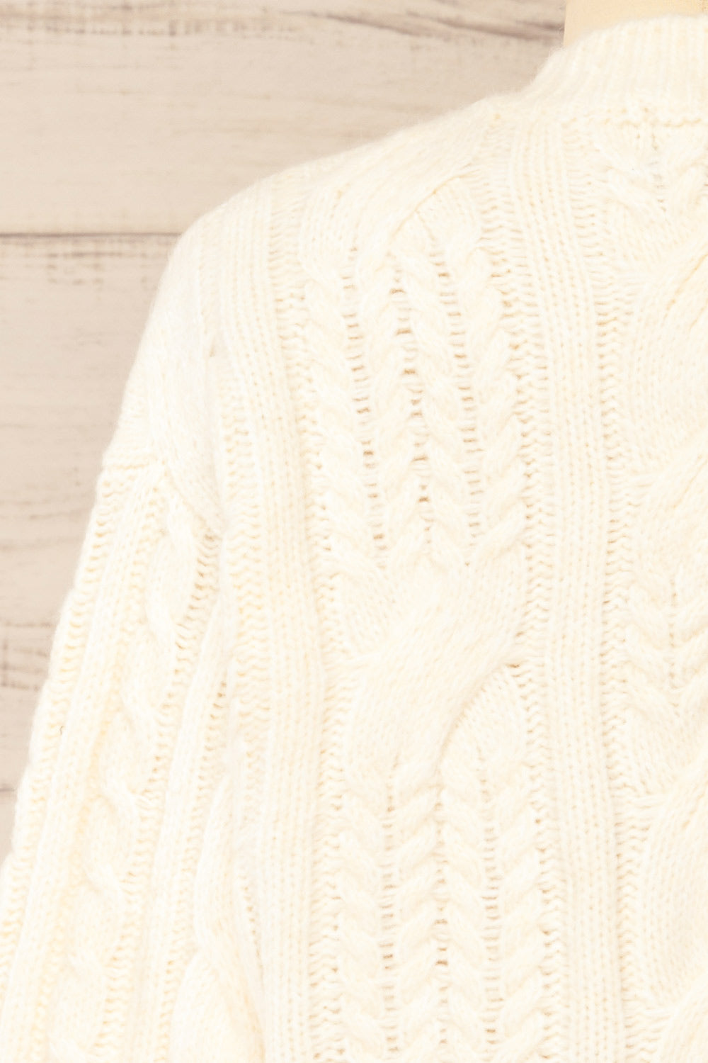 Boston | Ivory Cable Knit Sweater