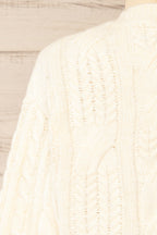 Boston | Ivory Cable Knit Sweater