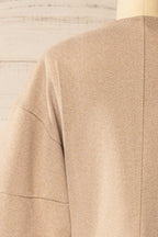 Ceduna Beige | Button-Up Flared Cardigan