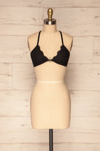 Chiavari Black | Lace & Mesh Bralette