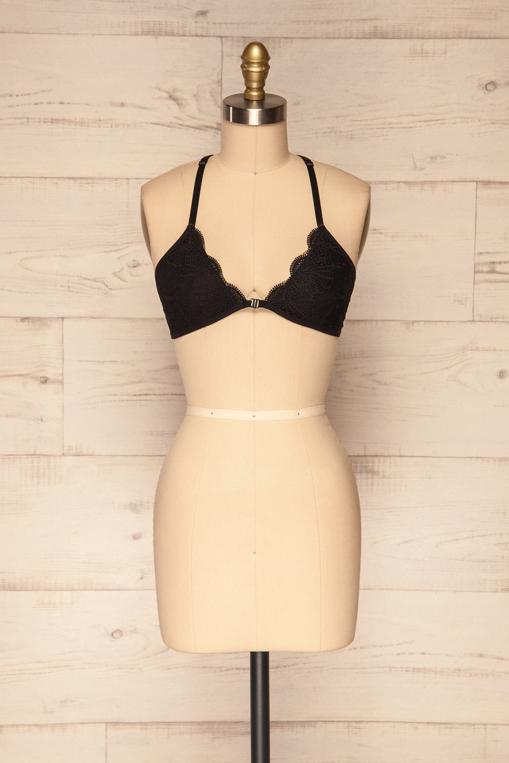 Chiavari Black | Lace & Mesh Bralette