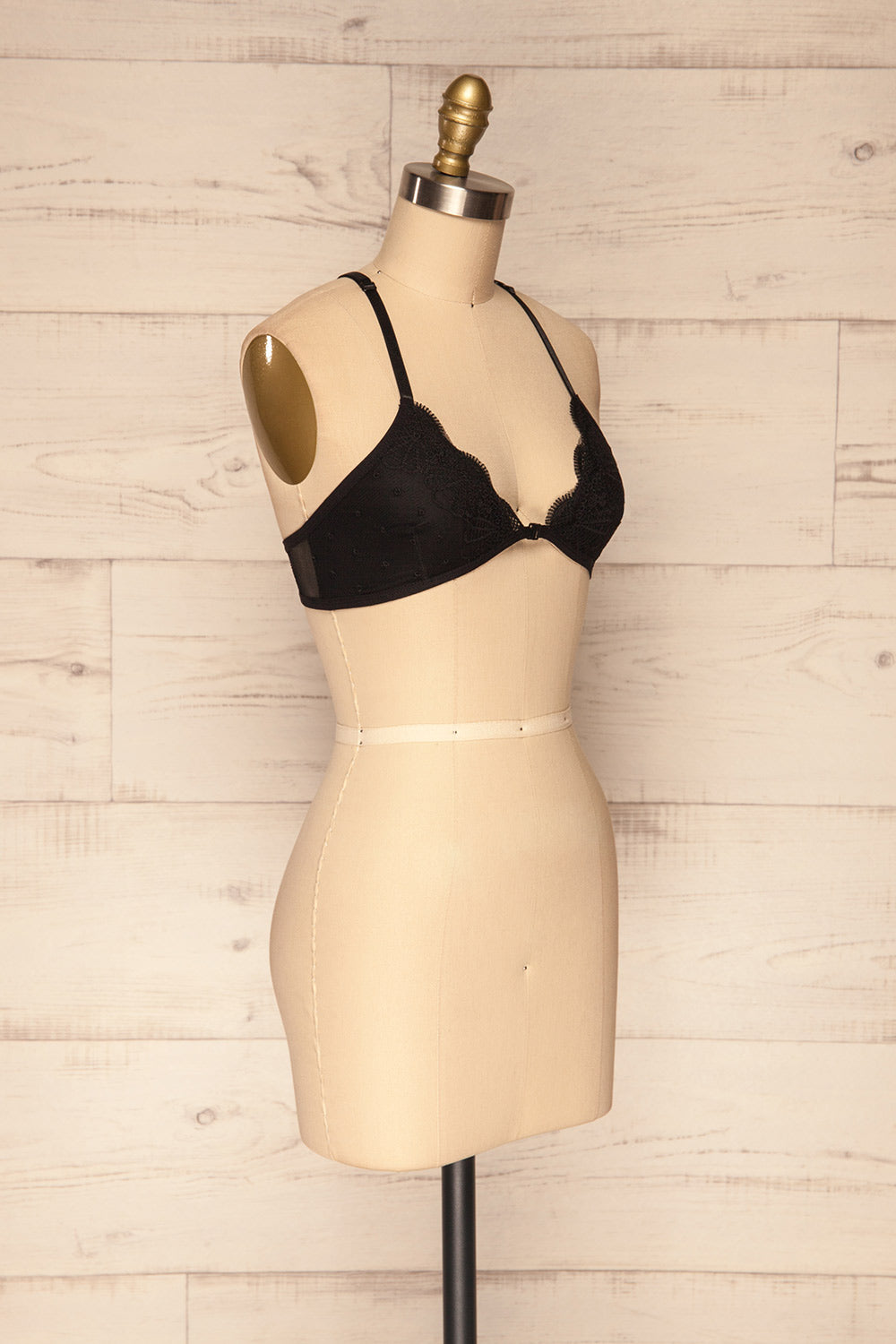 Chiavari Black | Lace & Mesh Bralette