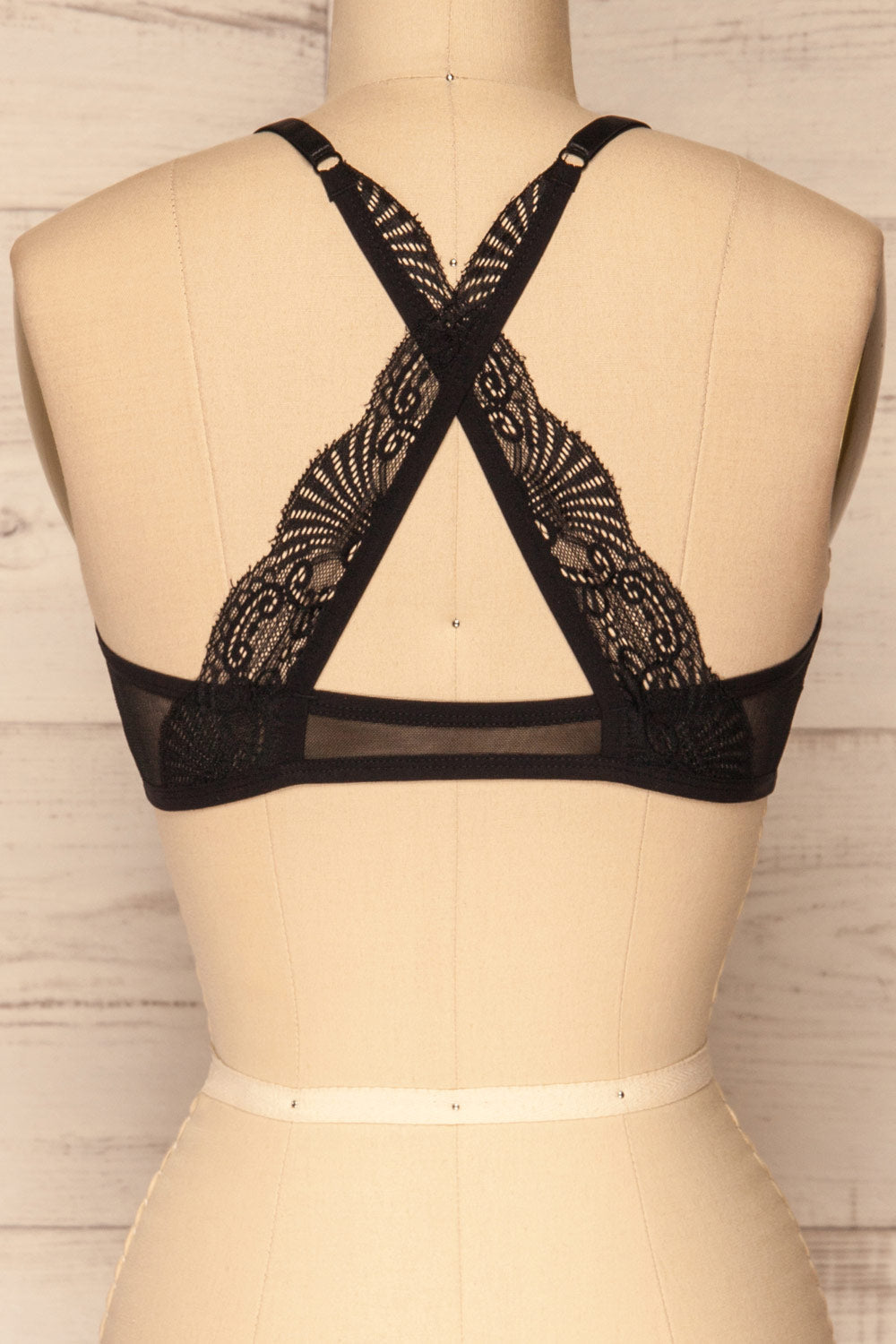 Chiavari Black | Lace & Mesh Bralette
