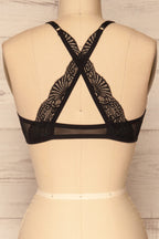 Chiavari Black | Lace & Mesh Bralette