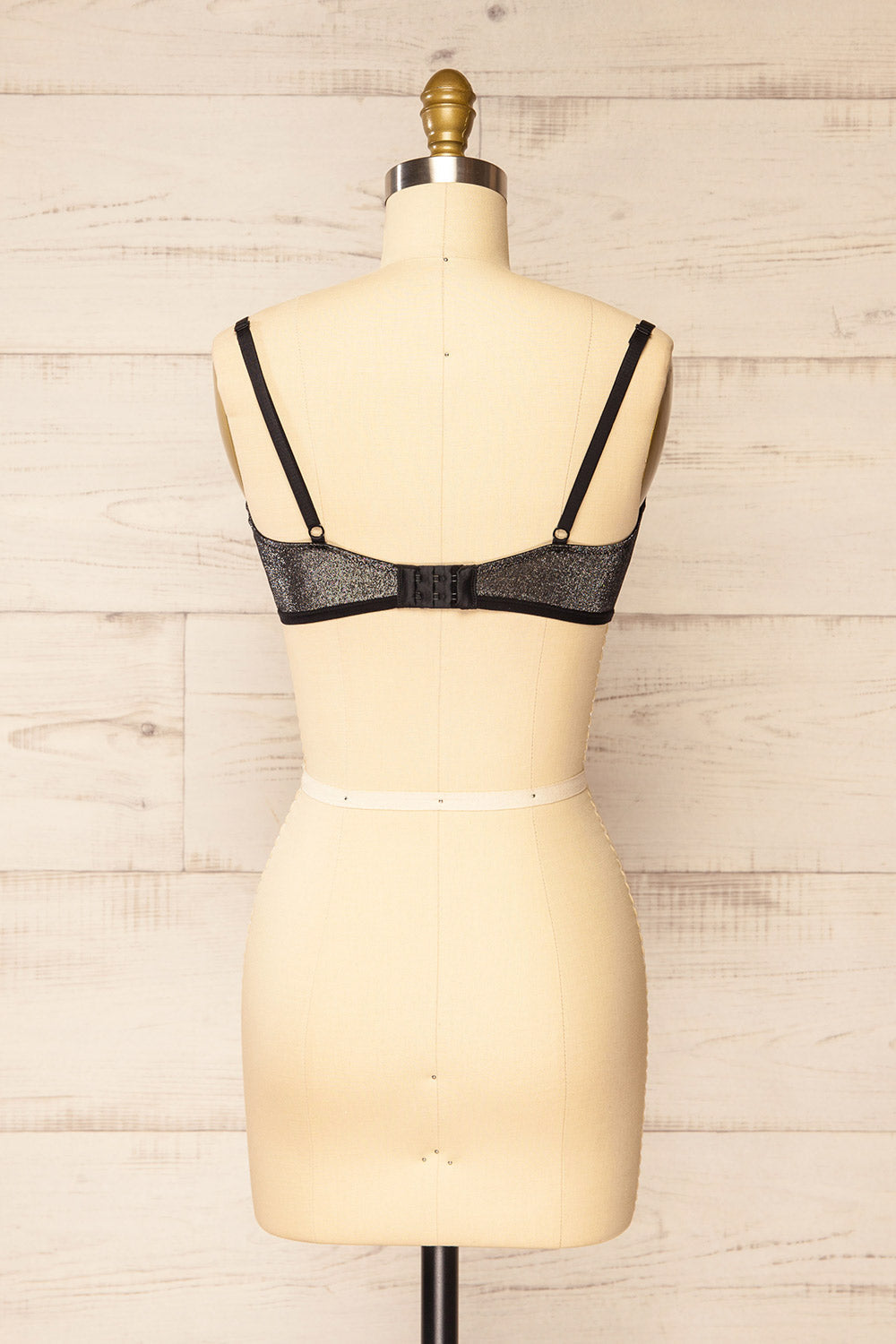 Dafni | Silver Glitter Bralette