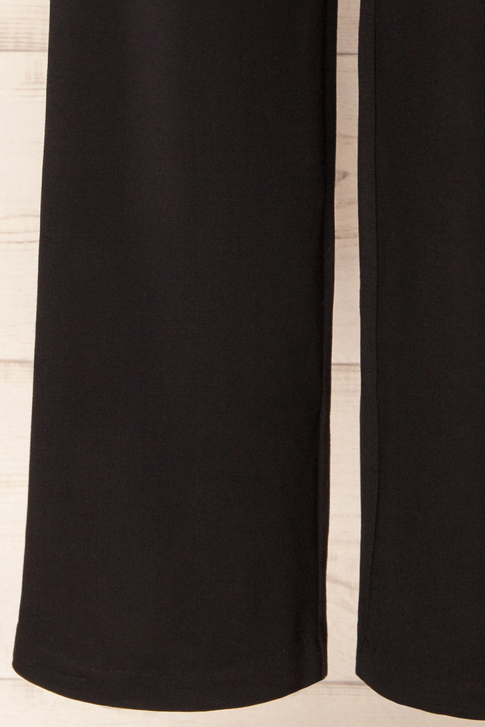 Daman Black | Wide Leg Pants with Drawstring