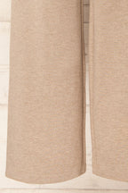 Daman Taupe | Wide Leg Pants with Drawstring