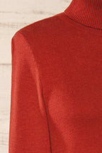 Derby Rust | Knit Turtleneck w/ Long Sleeves