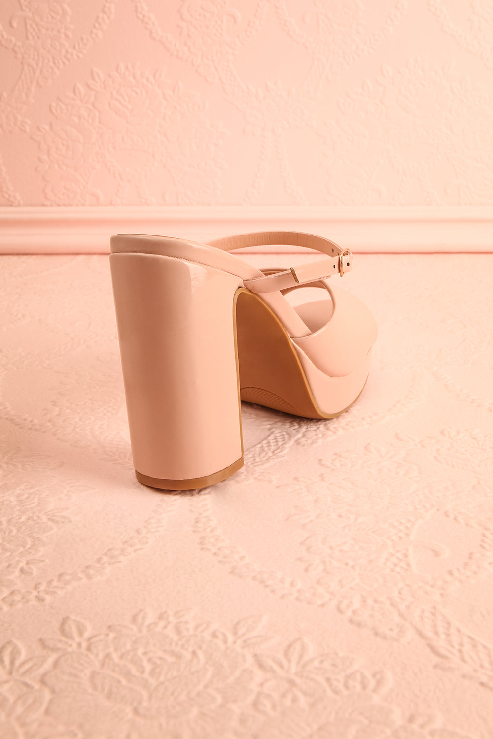 Dermale | Beige High Heel Sandals