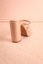 Dermale | Beige High Heel Sandals