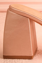 Dorisse Rose Gold | Heeled Mules
