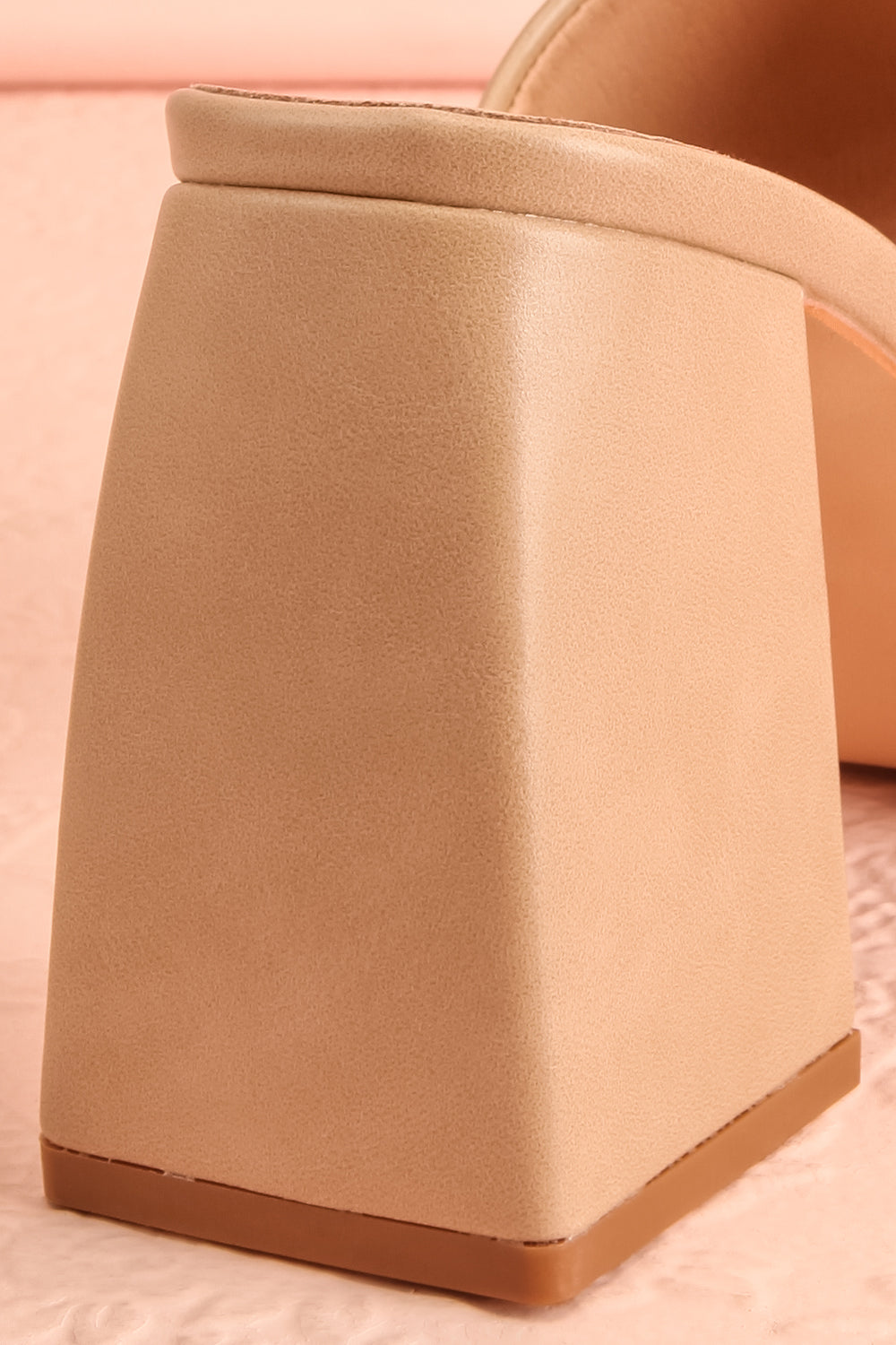 Dorisse Taupe | Heeled Mules