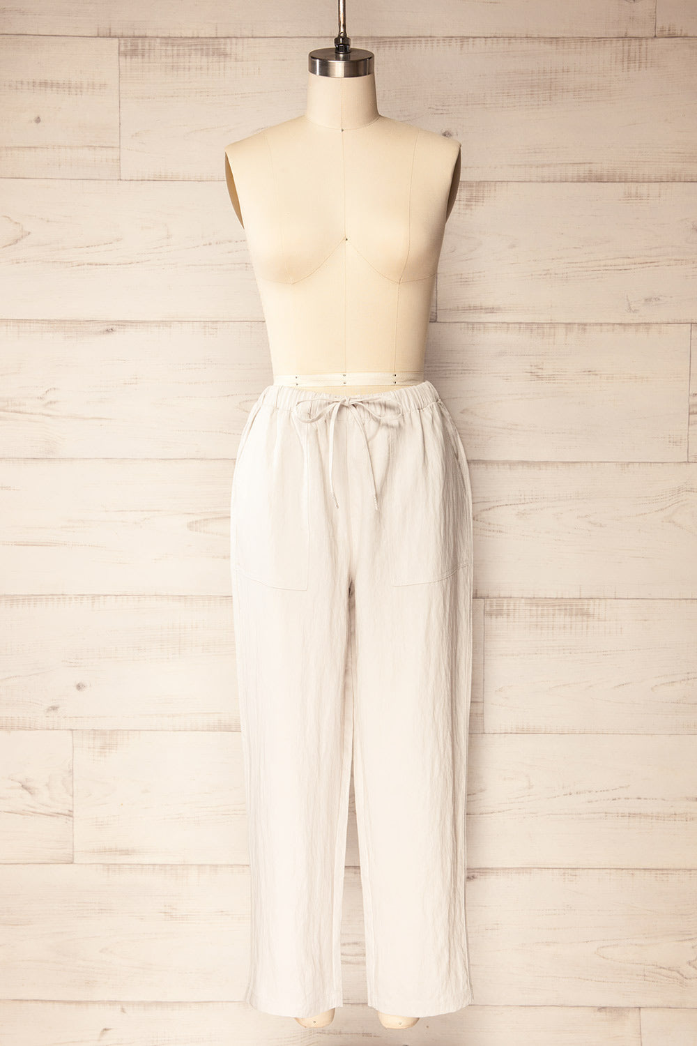 Fabriano | Light Grey Trousers Pants