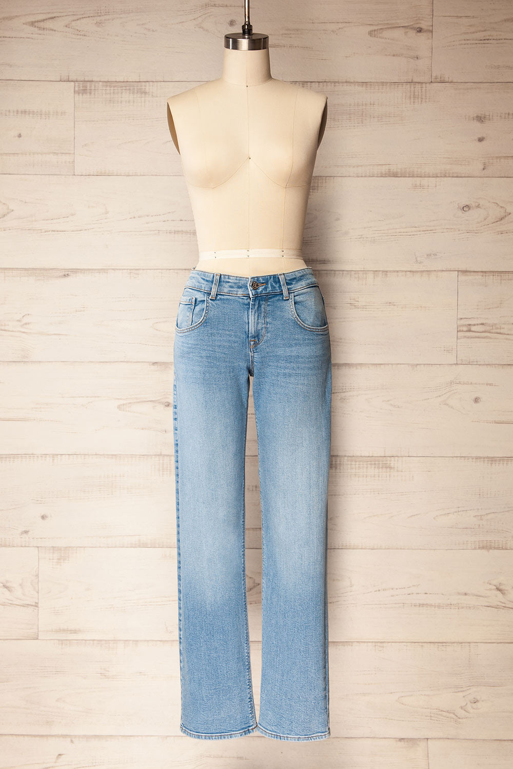 Fermo | Low-Rise Blue Denim Pants