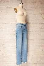 Fermo | Low-Rise Blue Denim Pants
