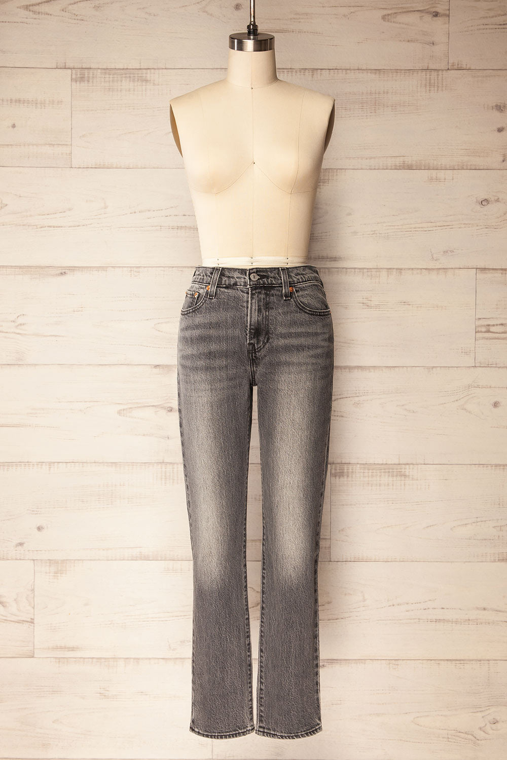 Fidenza | Slim Leg Grey Denim Pants