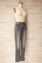 Fidenza | Slim Leg Grey Denim Pants