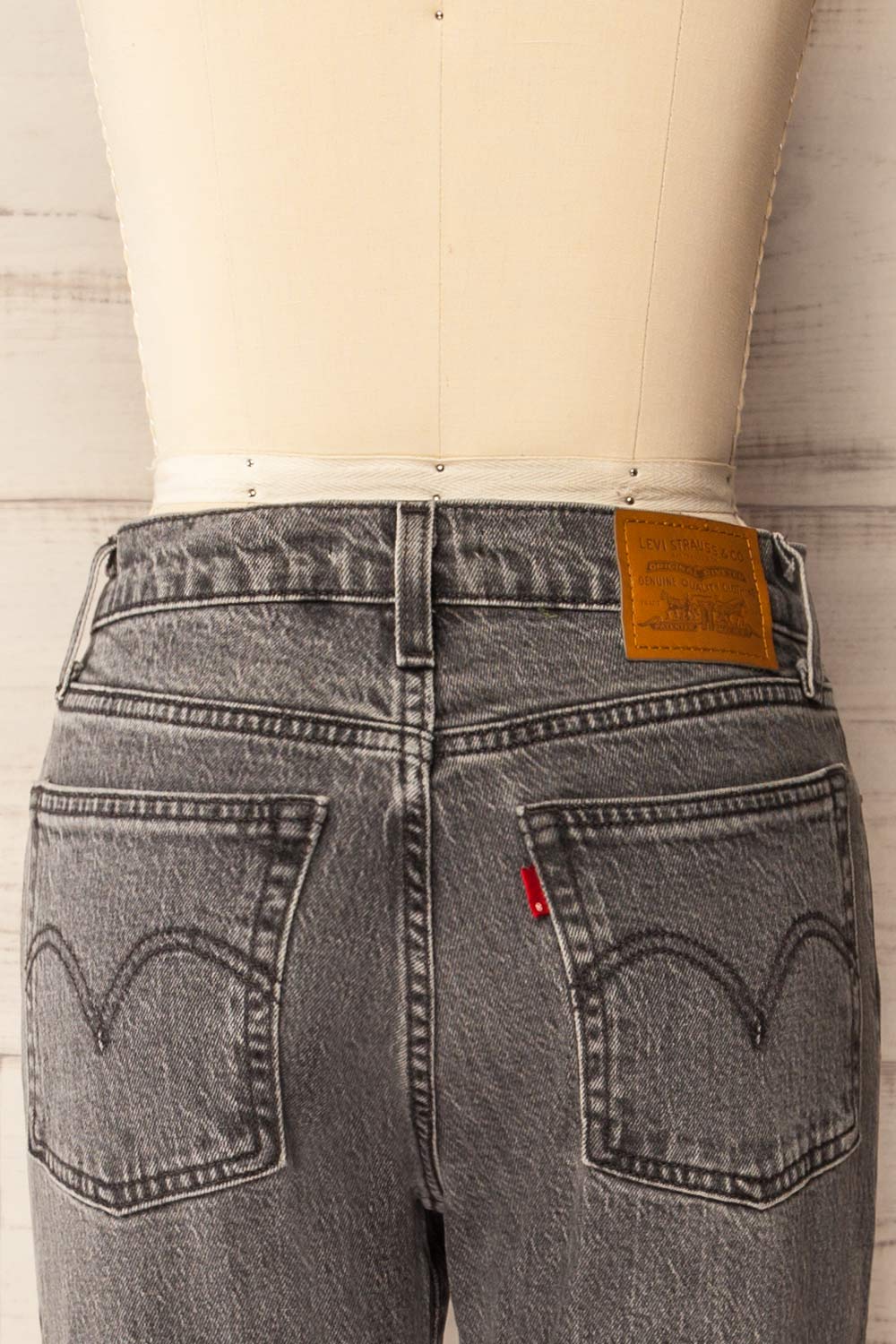 Fidenza | Slim Leg Grey Denim Pants