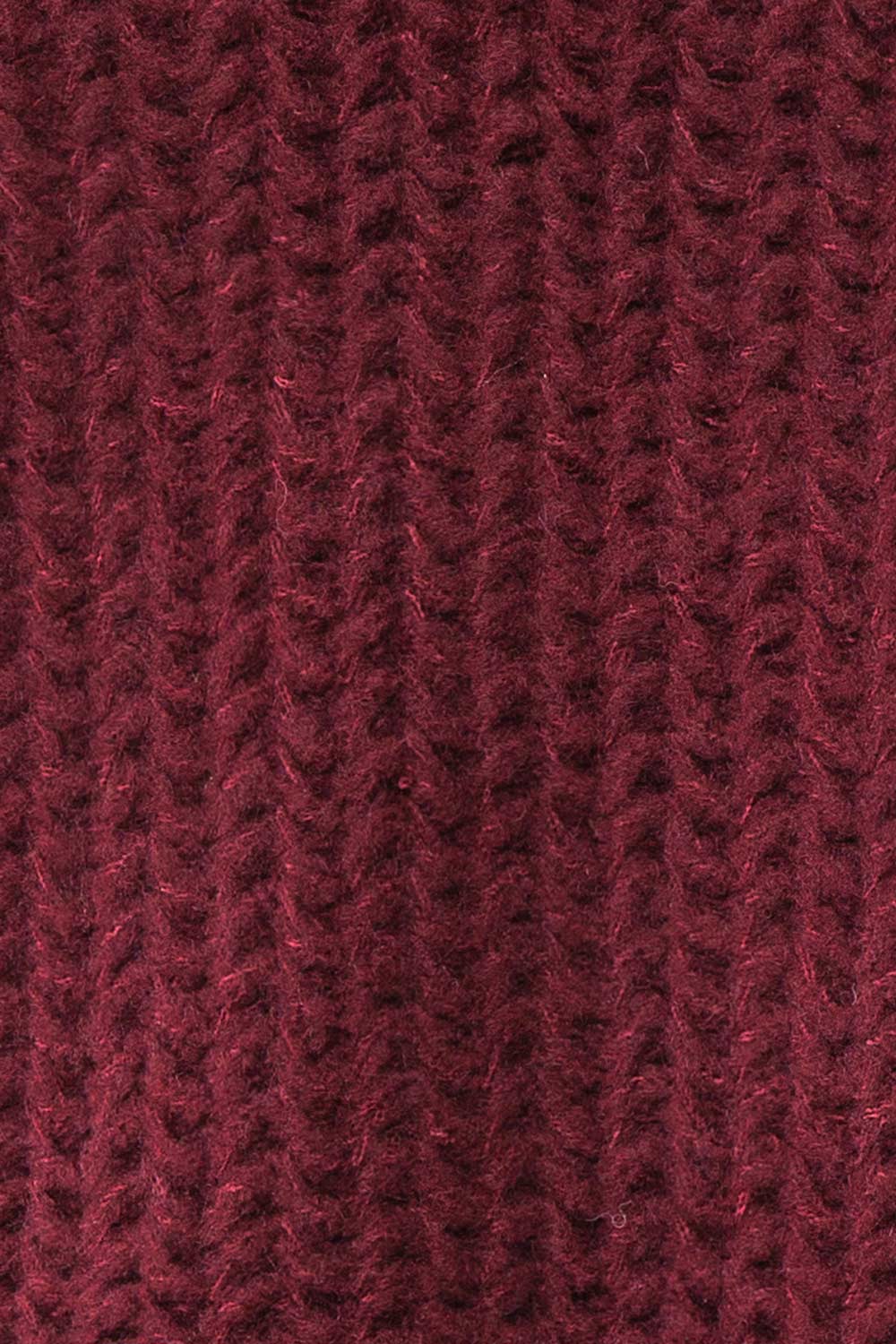 Francoise Burgundy | Knit Open-Front Cardigan
