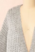 Francoise Grey | Knit Open-Front Cardigan