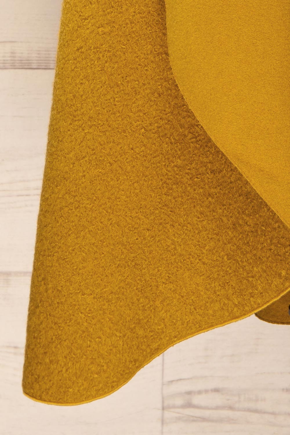 Funafuti Chartreuse | Long Open Felt Cardigan