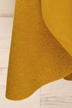 Funafuti Chartreuse | Long Open Felt Cardigan