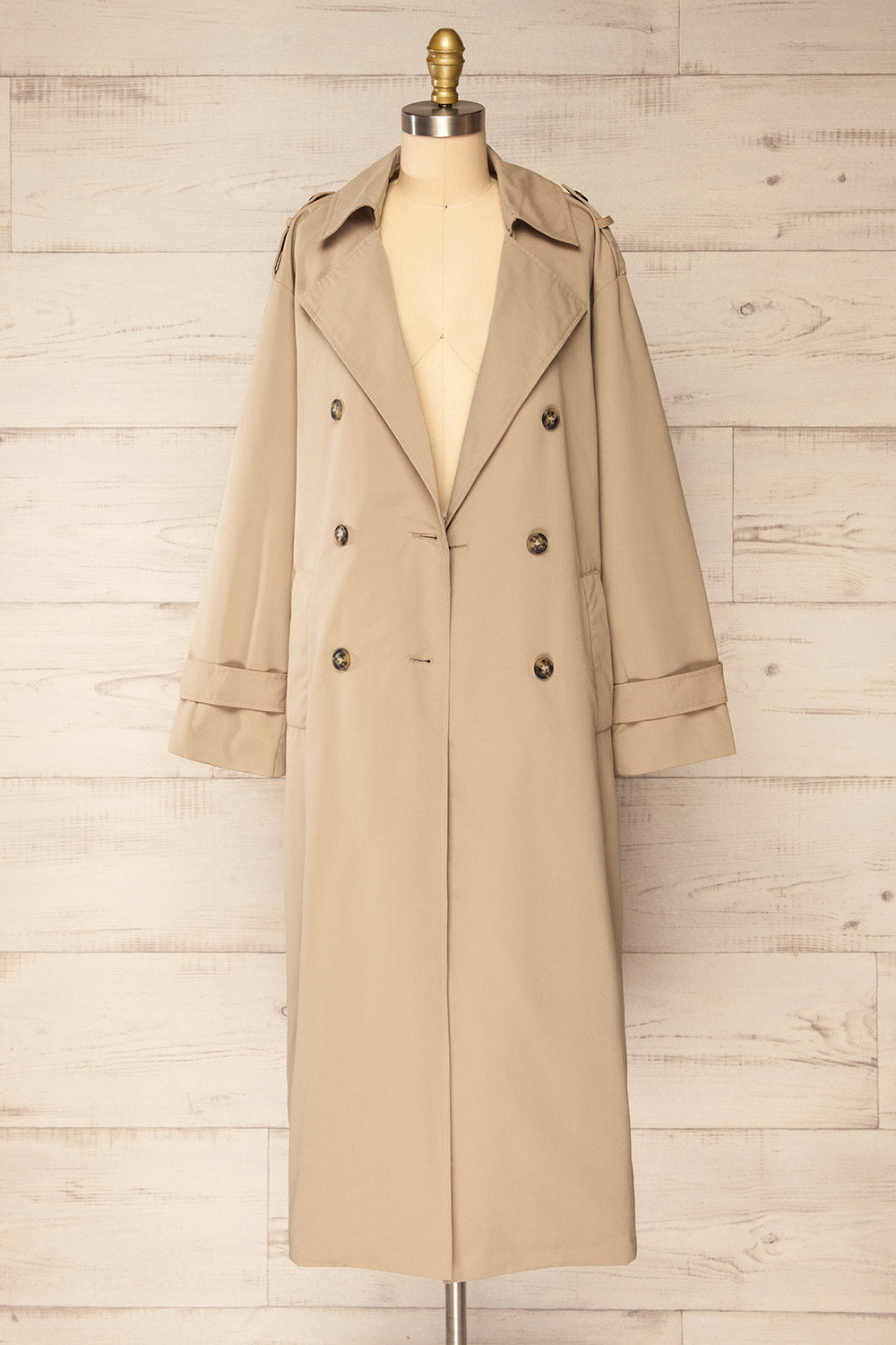 Gembloux Beige | Double Breasted Trench Coat