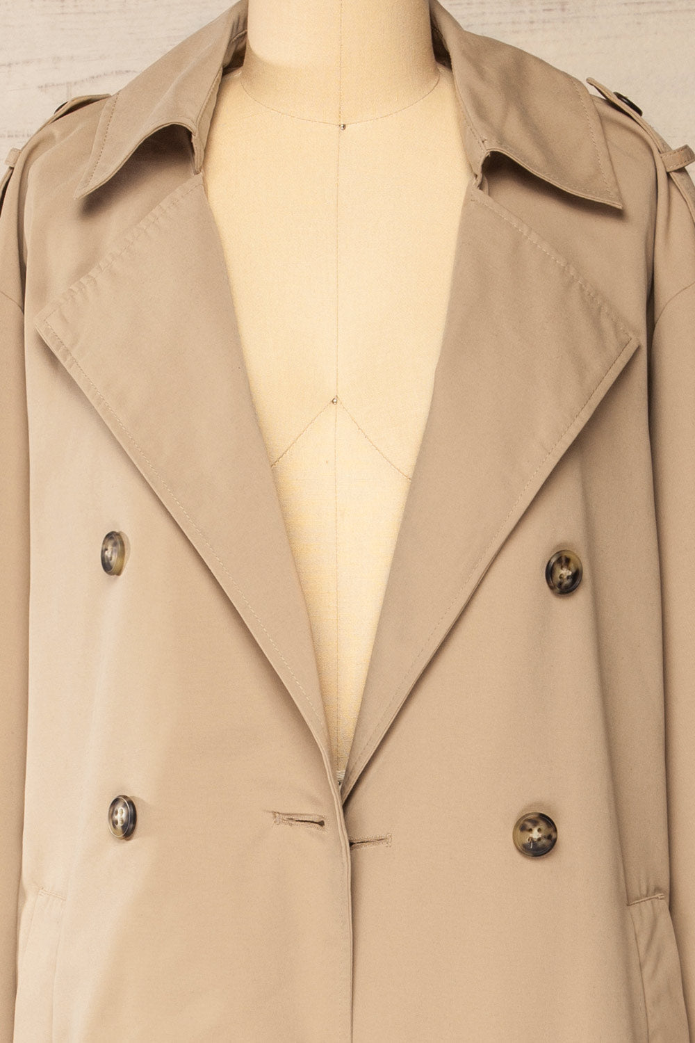 Gembloux Beige | Double Breasted Trench Coat