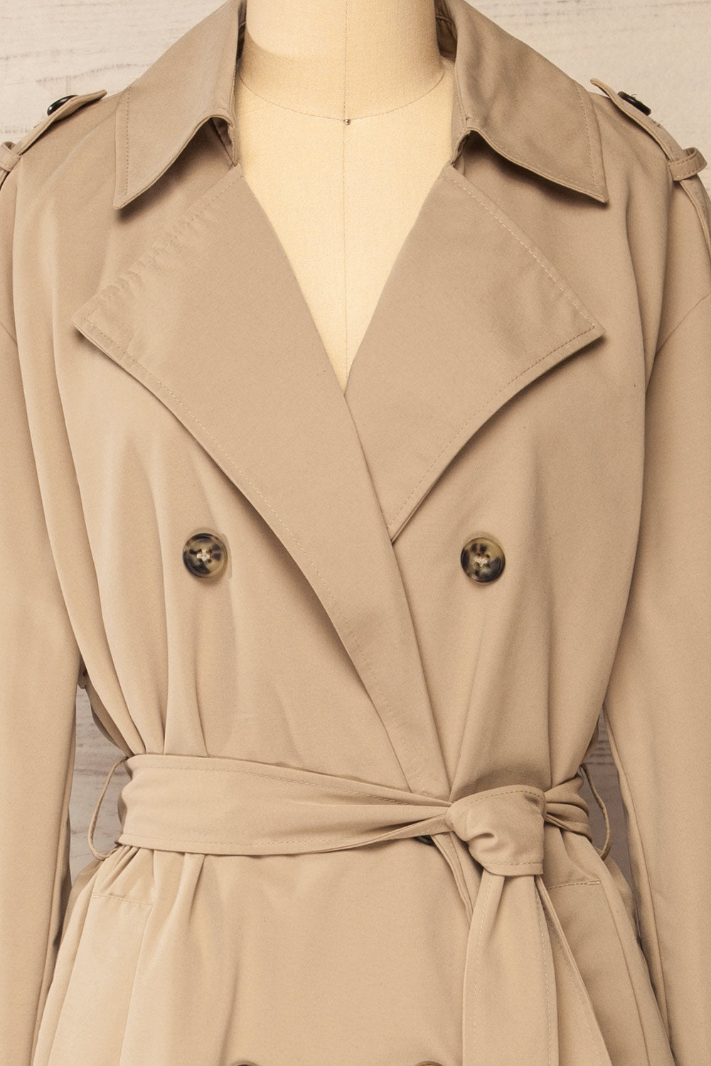 Gembloux Beige | Double Breasted Trench Coat