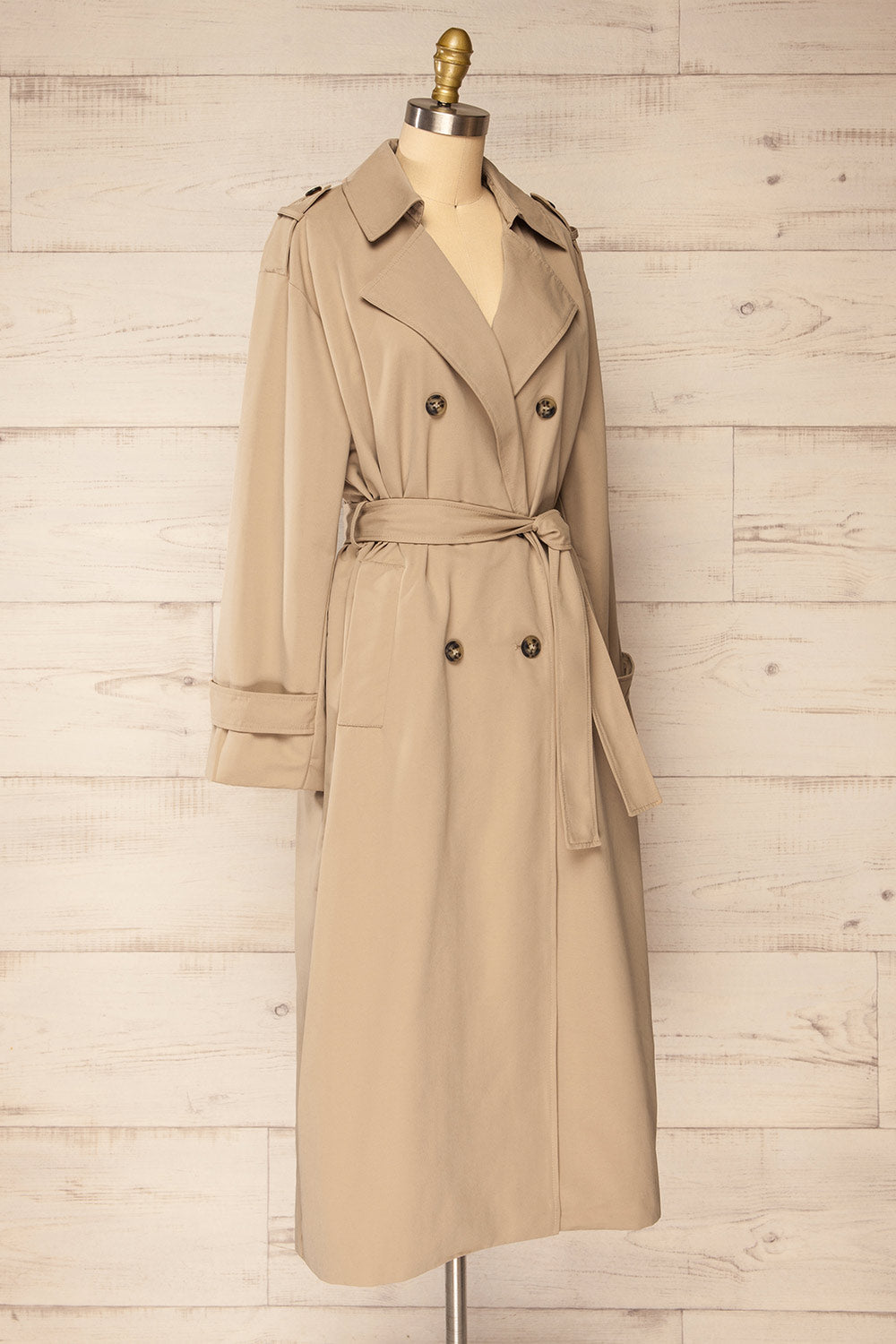 Gembloux Beige | Double Breasted Trench Coat
