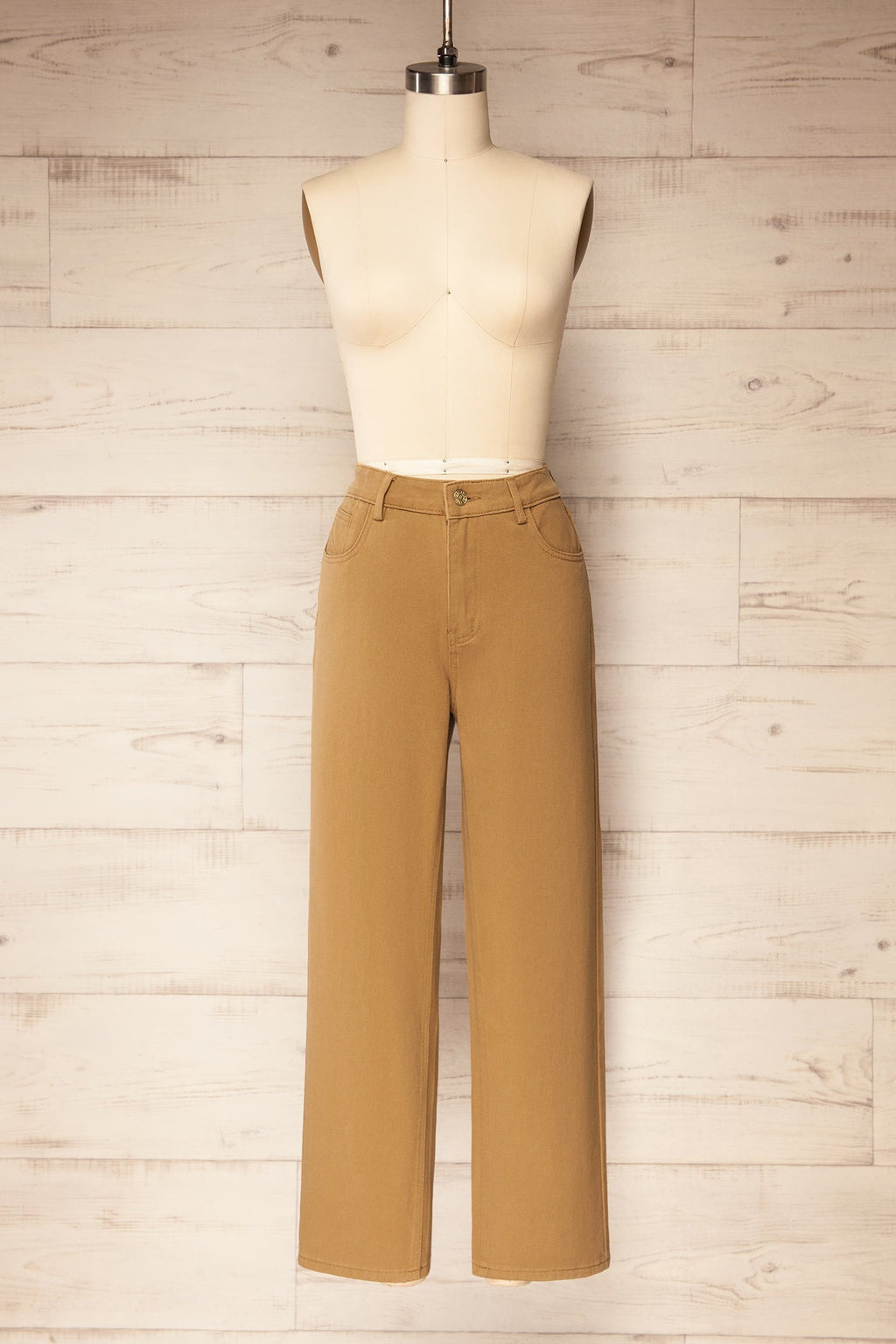 Guntur | Straight Leg Caramel Denim Pants