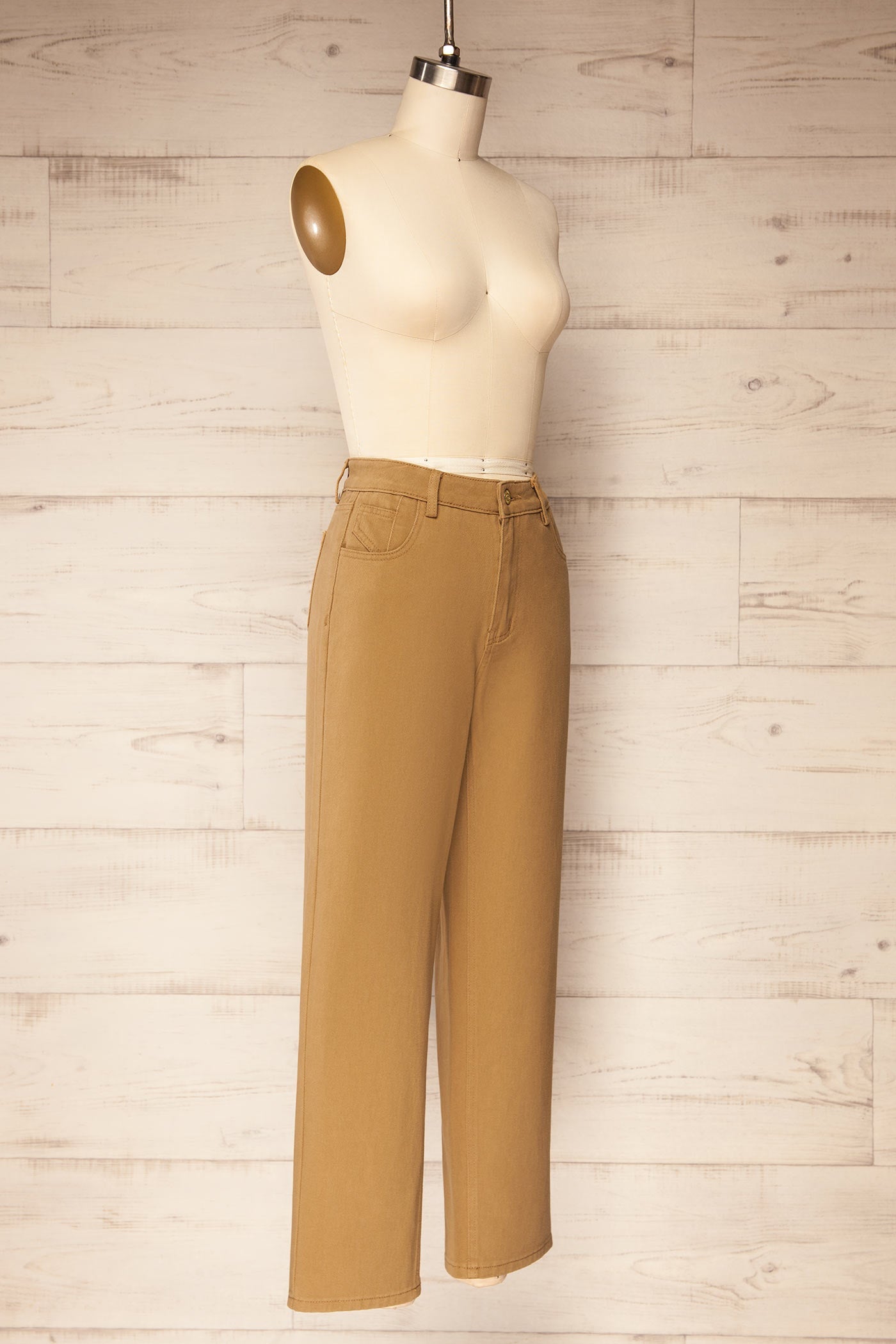 Guntur | Straight Leg Caramel Denim Pants