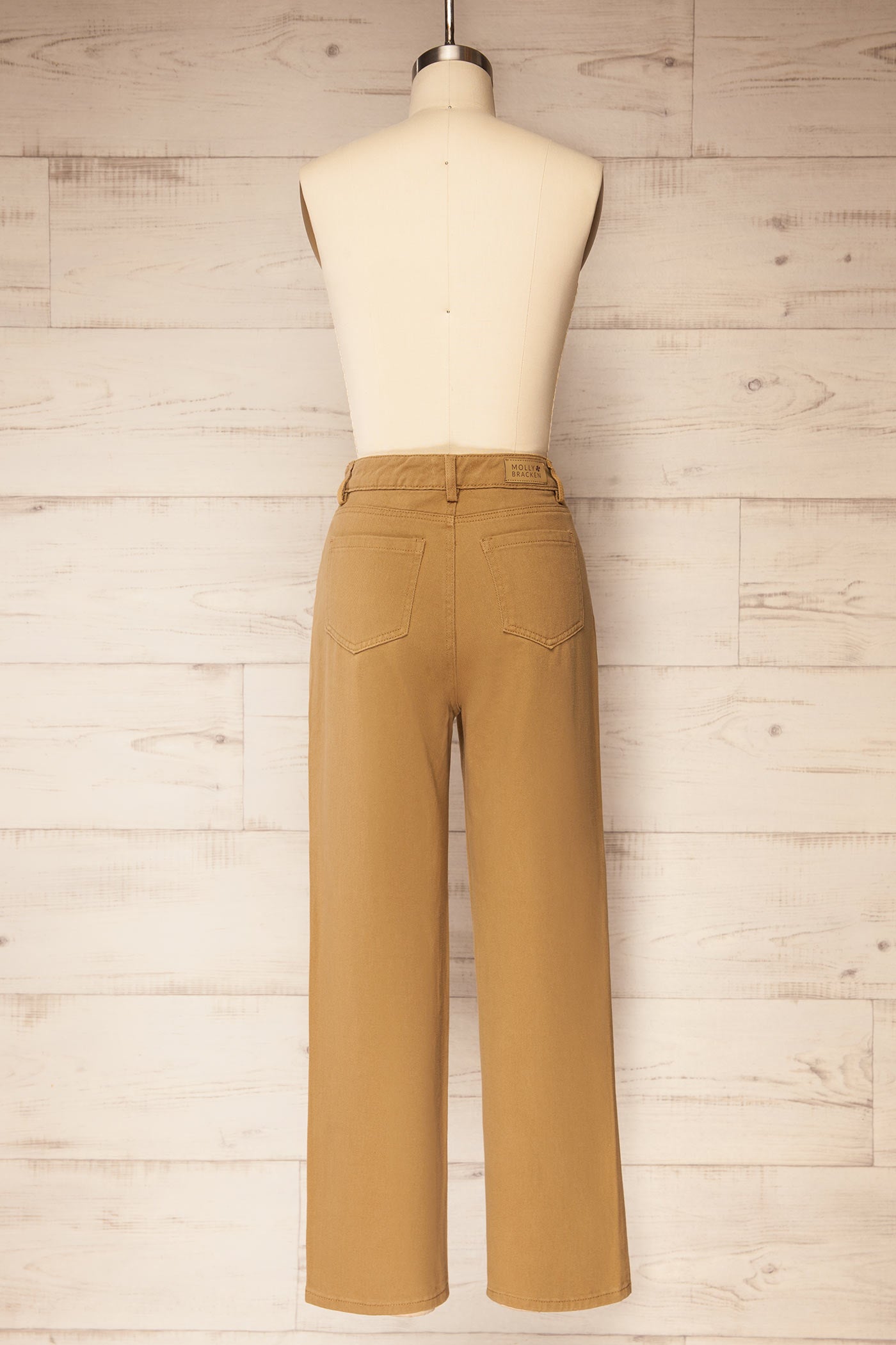 Guntur | Straight Leg Caramel Denim Pants