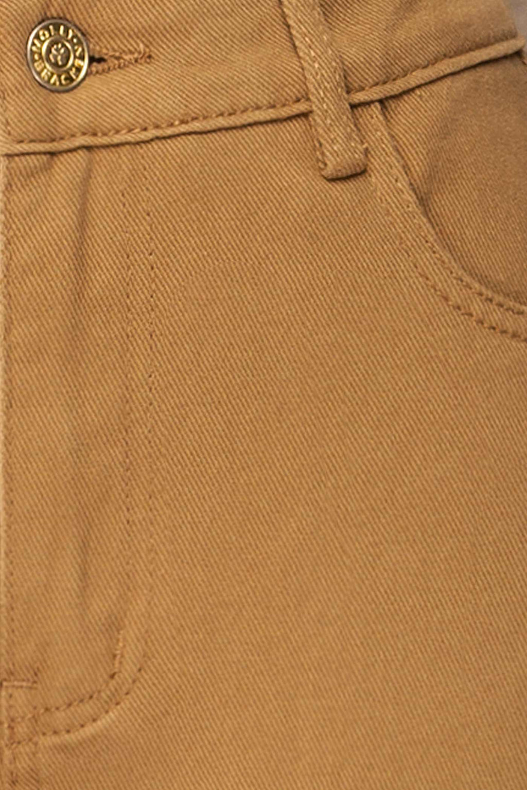 Guntur | Straight Leg Caramel Denim Pants