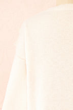Ingrid | Knit Sweater w/ Ruffled Lace