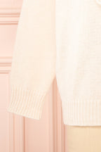 Ingrid | Knit Sweater w/ Ruffled Lace