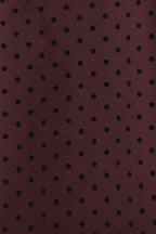 Isalda Purple | Polka Dot Mini Dress with Bow