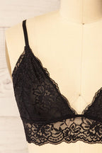 Ivrea | Black Lace Triangle Bralette